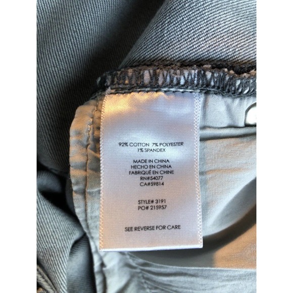 CABI Women's 6 Slim Boyfriend Jeans Low Rise #3191 Gray Blue Dark Wash - Picture 10 of 10